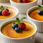 Classic Vanilla Crème Brûlée with a Perfectly Caramelized Top