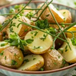 Flavorful Garlicky Roasted Potato Salad with Fresh Herbs