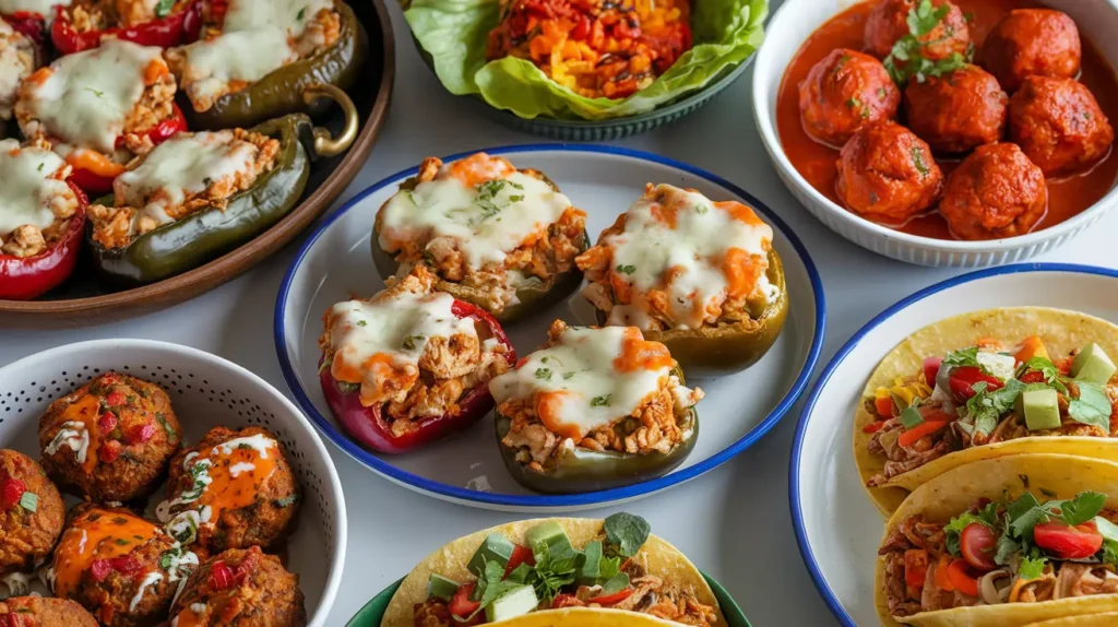 Delicious Chicken Mince Recipes: Stuffed Peppers, Lettuce Wraps, Meatballs, and Tacos