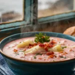 Blushing New England Fish Chowder