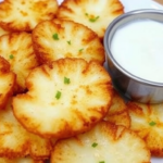 Crispy Fried Mozzarella Potato Slices Recipe