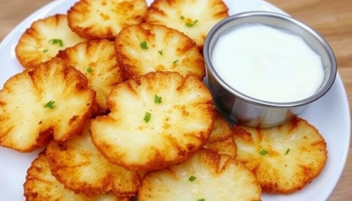 Crispy Fried Mozzarella Potato Slices Recipe