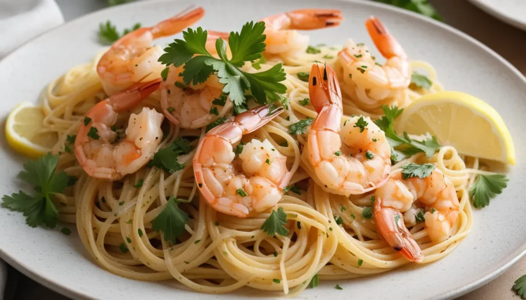 Garlic Shrimp Pasta