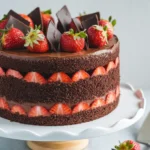 Chocolate & Strawberry Layer Cake