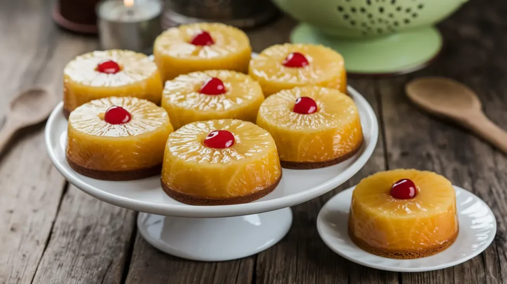 Mini Pineapple Upside-Down Cakes