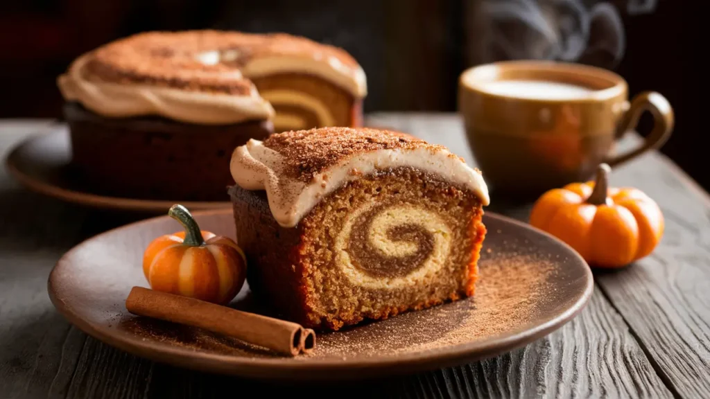 Snickerdoodle Pumpkin Spice Latte Cake