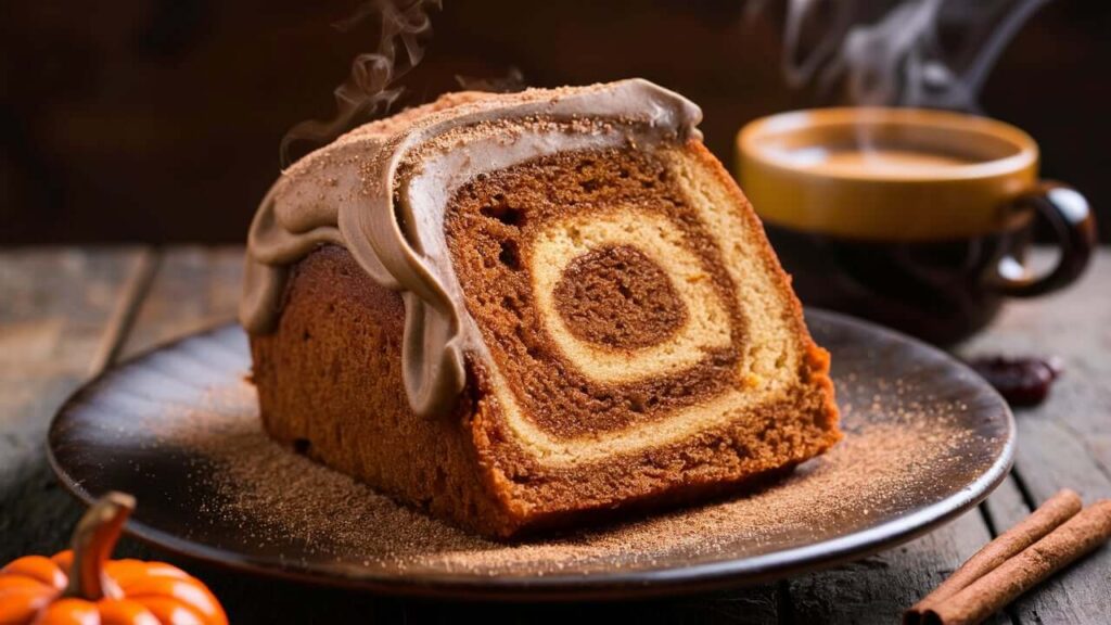 Snickerdoodle Pumpkin Spice Latte Cake