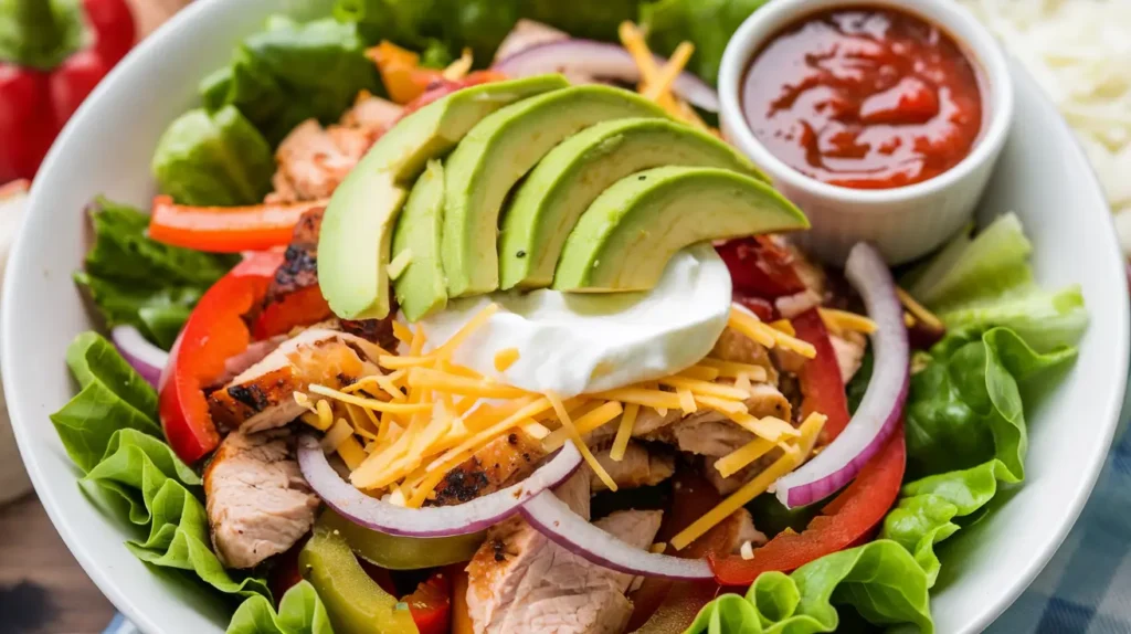 Keto Chicken Fajita Bowl