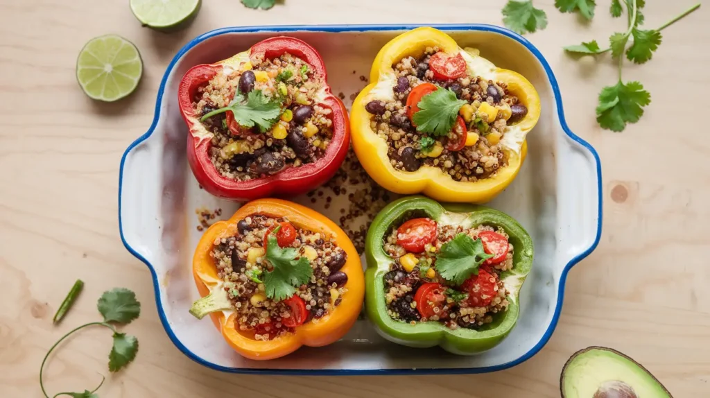 Quinoa-Stuffed Bell Peppers: A Vibrant, Nutritious Delight