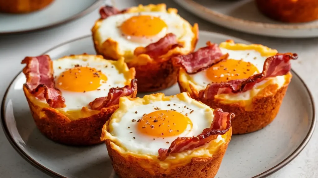 Keto Bacon and Egg Breakfast Muffins