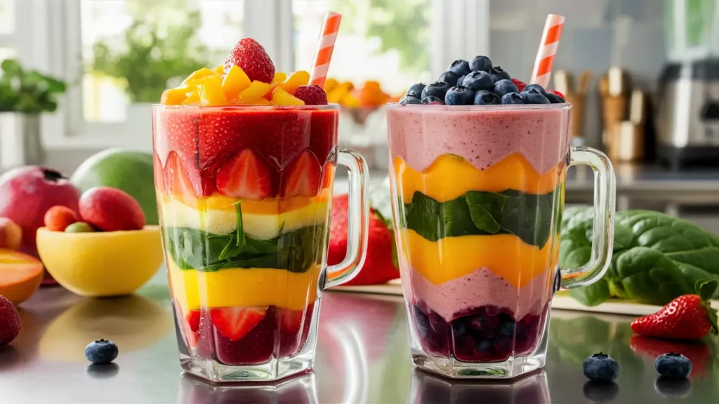 Rainbow Fruit Smoothie