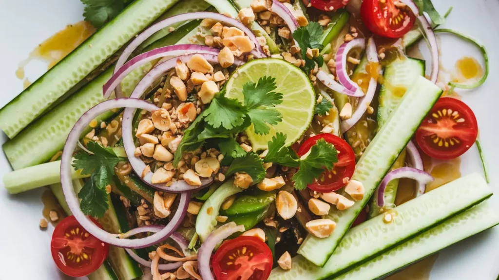 Thai-Inspired Cucumber Noodle Salad