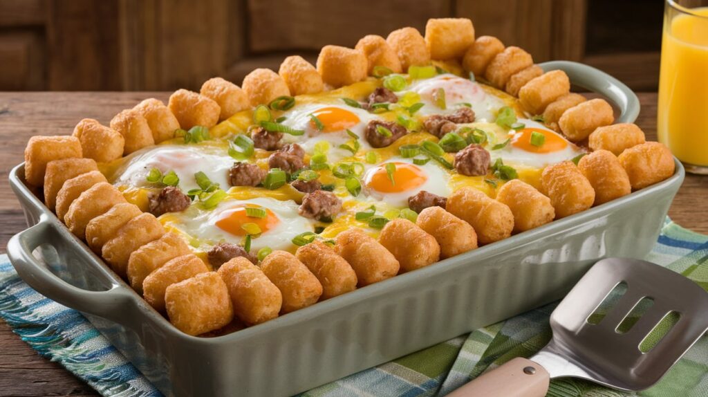 Hearty Tater Tot Breakfast Casserole Recipe